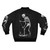 Dark gothic bomber jacket with skull and tarot death symbol design - Back