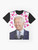Cute and humorous graphic t-shirt featuring Joe Biden, the 46th President of the United States. - Flat lay