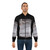 Vintage-style bomber jacket with Genesis "Wind and Wuthering" album cover artwork and other 1970s progressive rock imagery - Lifestyle