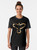 "Fire Crow" graphic t-shirt featuring a crow design inspired by the horror movie "The Crow" starring Brandon Lee. - Women