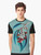 Colorful graphic t-shirt featuring a beautiful Australian gum tree with flowers and birds - Men