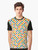 Colorful checkered pattern graphic t-shirt - Men