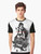 Graphic t-shirt featuring a pencil-drawn design with an anime-inspired revenge theme, inspired by the Tales of Berseria video game. - Men