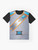 Kiramager Silver Graphic T-Shirt featuring the Kiramager logo and silver crystal design - Flat lay