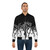 A black and white bomber jacket featuring a unique tentacle design inspired by Lovecraft's Cthulhu mythos. - Lifestyle