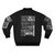 Mamma Mia bomber jacket featuring lyrics and song titles from the popular ABBA musical and film - Back