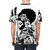 Afua Asantewaa AOP T-shirt featuring blades or swords - men back