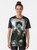 "The Sandman" graphic t-shirt featuring the iconic character Morpheus from the popular fantasy comic series by Neil Gaiman. - Women