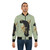Vintage bomber jacket featuring a yellow-tailed black cockatoo, an iconic Australian bird species. - Lifestyle