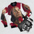 Lord Farquaad Bomber Jacket featuring the iconic Shrek character design - Flat lay
