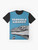 Terrible Lizards Graphic T-Shirt featuring a dinosaur, megalosaurus, and other prehistoric creatures - Flat lay