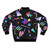 Retro memphis design bomber jacket with abstract 90s/80s style pattern - Back