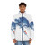 Watercolor animal print puffer jacket - men front