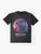 Synthwave Polish Beaver Meme Graphic T-Shirt - Flat lay