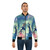 Kingdom Hearts-inspired bomber jacket with wayfinder symbol, characters, and colorful space design - Lifestyle