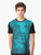 A graphic t-shirt design featuring a starry night sky with abstract trees and a surreal nature scene - Men