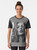 Kate Moss supermodel portrait in black and white graphic t-shirt design - Women
