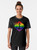 Graphic t-shirt design featuring a nautical anchor and pride flag colors, celebrating nautical, anchor, and boating pride. - Women