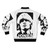1960s psychedelic rock and roll bomber jacket with iconic design - Back