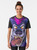 A graphic t-shirt featuring a punk-inspired furry wolf with prominent teeth and a maw. - Women