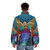 Tarot Temperance Puffer Jacket featuring angelic wings and celestial elements - men back