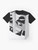 Funktion One black and white graphic t-shirt - Flat lay