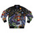 Vintage-style Transformers G1 bomber jacket with Autobots and Decepticons characters
