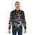 Vintage-style Transformers G1 bomber jacket with Autobots and Decepticons characters - Lifestyle