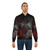 Geometric polygon abstract wallpaper design featured on a bomber jacket - Lifestyle