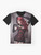 Diva graphic t-shirt for women featuring a gothic, goth, and red-haired design - Flat lay