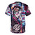 Vibrant t-shirt design featuring a captivating geisha character set against the backdrop of the Tokyo cityscape - Back