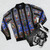 Stained glass church cathedral bomber jacket - Flat lay