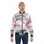 Sakura cat-themed bomber jacket with cherry blossom and cat graphics - Lifestyle