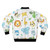 Cute adult baby bomber jacket with padded and crinkly design - Back