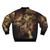 Bomber jacket featuring "The Lament for Icarus" painting by Herbert James Draper, depicting the mythological figure Icarus who flew too close to the sun. - Back