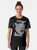 Retro Blade Runner sci-fi graphic t-shirt with pixel and line design - Women