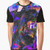 Vibrant and colorful graphic t-shirt featuring a wild tiger design