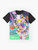 Nozomi Tojo Love Live School Idol Project graphic t-shirt featuring a tennis design - Flat lay