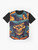 Spooky smile graphic Halloween t-shirt - Flat lay