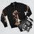 Battlefield 1 BF1 Bomber Jacket with Battlefield graphics and logo - Flat lay