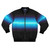 Gradient neon bomber jacket featuring lightning bolt design, inspired by the Percy Jackson series