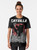 Catzilla, the cat version of Godzilla, on a vintage-style graphic t-shirt - Women