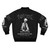 Morbid and macabre skeleton design bomber jacket - Back