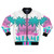 80s Miami Vice Retro Bomber Jacket featuring the iconic TV show design