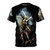 Archangel Michael inspired t-shirt design featuring wings and a sword