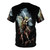 Archangel Michael inspired t-shirt design featuring wings and a sword - Back