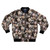 Adorable opossum printed on a navy blue bomber jacket