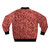 A raw ground beef-themed bomber jacket for meat lovers - Back
