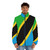 Tanzania flag puffer jacket with national pride - men front