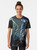 Metallic ocean abstract art graphic design on a t-shirt - Women